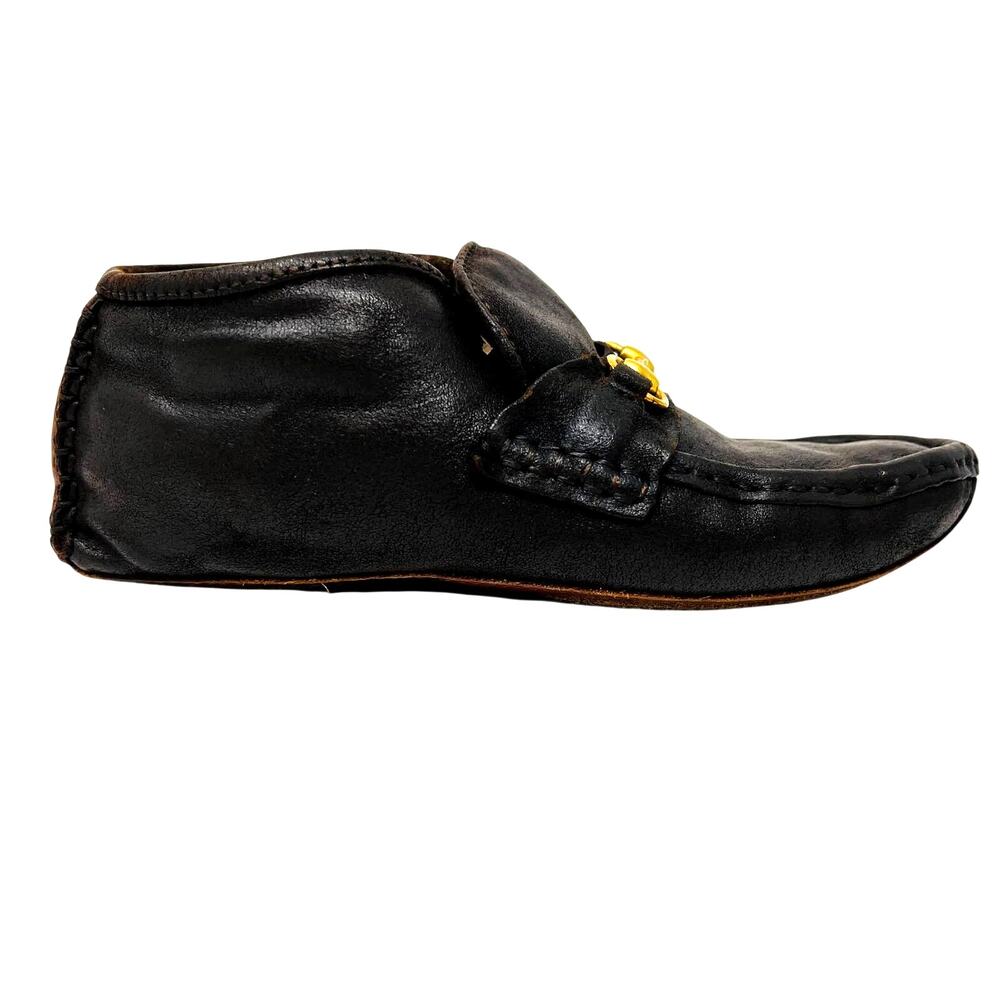 Vintage Gucci Leather Horsebit Driving Loafer Soft Sole Shoe Old Money Luxury 4M